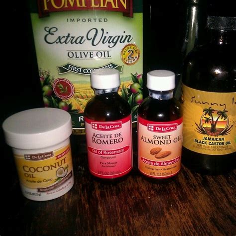 Mixing it with another oil can make it a little easier to apply. Making my hair oil: Olive oil, coconut oil, Jamaican black ...