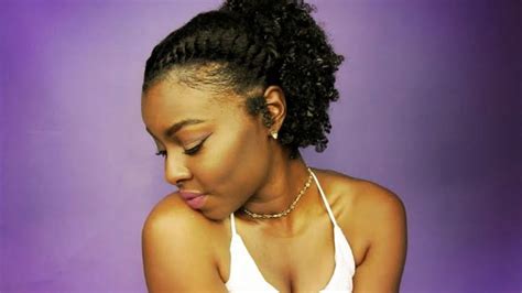 Straw Set On Natural Hair Uphairstyle