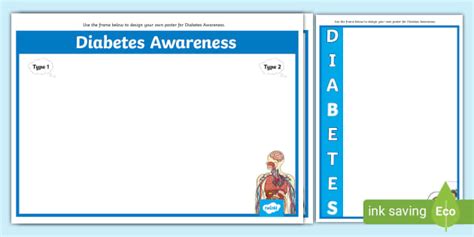 Diabetes Awareness Poster Template Teacher Made Twinkl