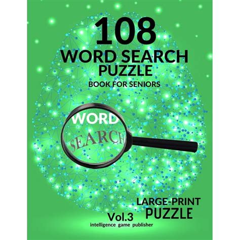 108 Word Search Puzzle Book For Seniors Vol3 108 Large Print Puzzles