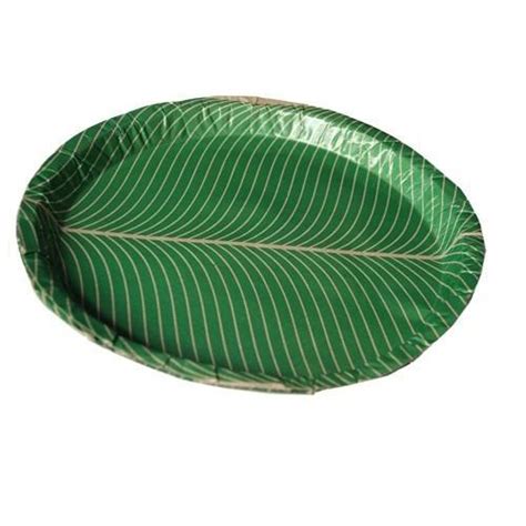 Green Paper Plate For Event Party Feature Disposable Custom