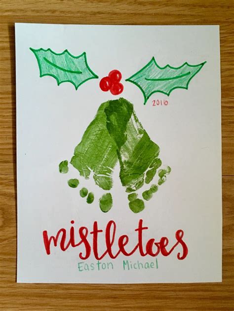Babys First Christmas Craft Footprint Art The Life Of Lori Baby
