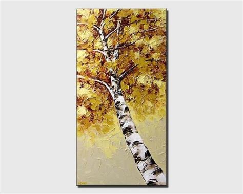Landscape Blooming Trees Original Landscape Painting In Etsy