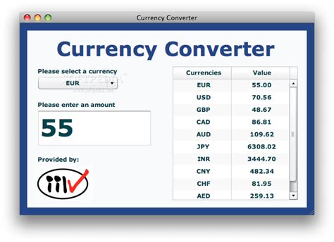 An exchange rate is the cost of exchange from one currency to another. COMPUTER MASALA: Money Converter