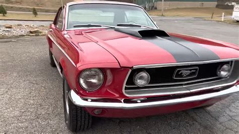 Fully Restored 1968 Ford Mustang Is A Rare Candy Apple Red Coupe With