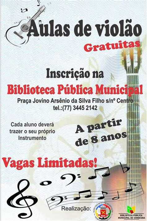 Projeto “música Na Biblioteca” Abertas As Inscrições Para Aulas