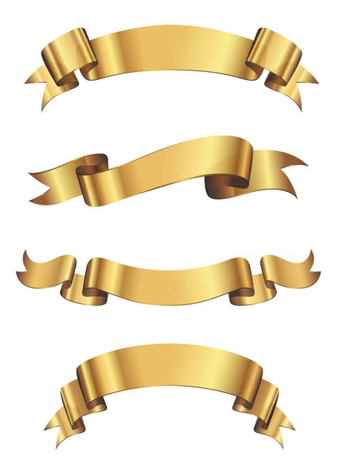 Gold Banner Vector At Getdrawings Free Download
