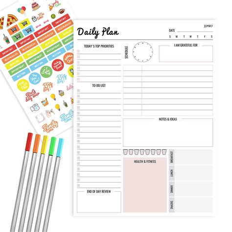 Buy Jjpro Daily Planning Pads X Desktop Planning Notepad With