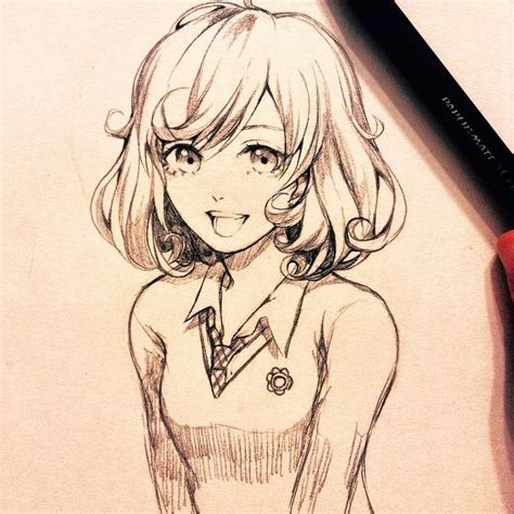 The 25 Best Anime Sketch Ideas On Pinterest Anime Girl Drawings