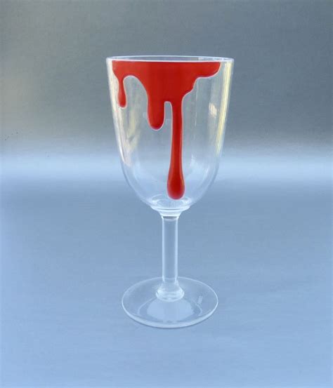 Fake Spilled Liquid Pink Wineglass Stemmed Glass Acrylic Barware Gag Prank Party Favor Melting