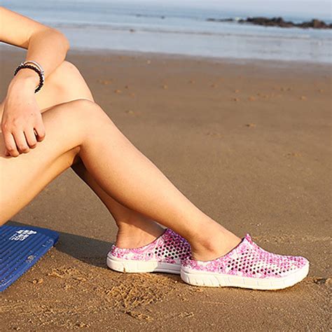 Ladies Women Summer Slippers Hollow Out Sandal Hole Breathable Beach