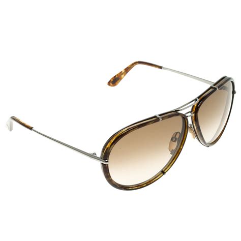 Tom Ford Brown Tf109 Cyrille Aviator Sunglasses Tom Ford The Luxury