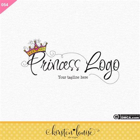 Premade Princess Logo Tiara Logo Princess Crown Logo Design