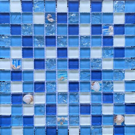 Seashell Mix 1x1 Glass Pool Tile Tiles And Deco