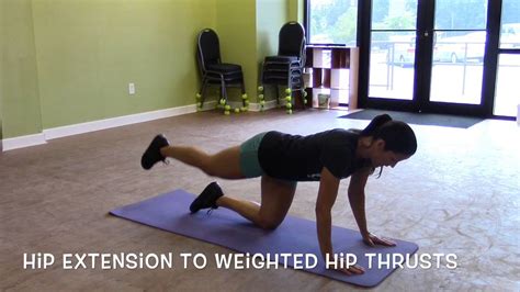 hip extension to weighted hip thrusts youtube