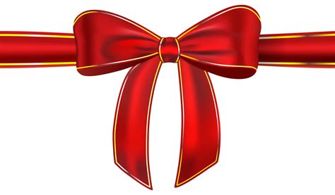 Red Ribbon Satin Clip Art Bow Png Download 61523601 Free