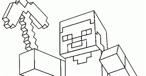 Dibujos Sin Colorear Dibujos De Minecraft Para Colorear