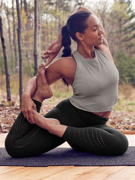 Shanti Crop Rib Tank Athleta Yoga Photoshoot Yoga Poses