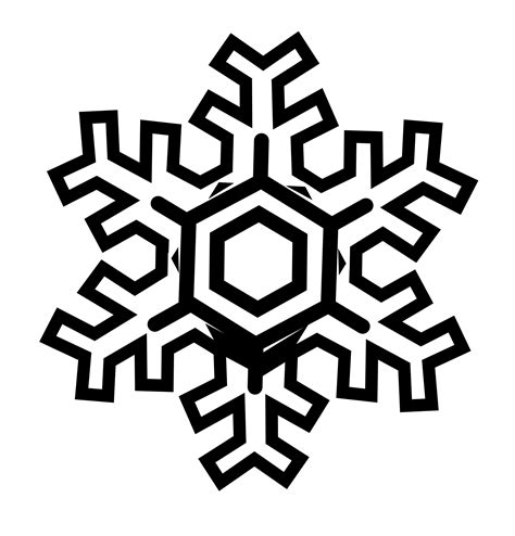 Free Black And White Snowflake Clipart Download Free Black And White