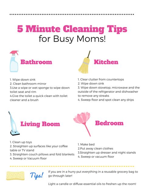 5 Minute Cleaning Tips For Busy Moms Nepa Mom