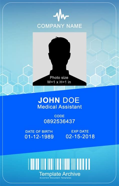 Medical Id Card Free Printable