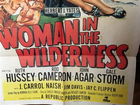 Vintage 1950s Cult Movie Poster Woman In The Wilderness Etsy