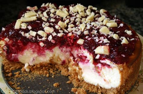 White Chocolate Cranberry Cheesecake ~ Game Of Foods