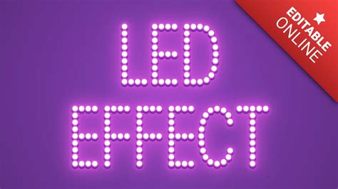 Led Text Effect Font Generator