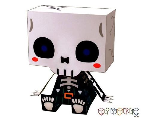 Papermau Halloween Special The Skeleton Paper Toy By Cospa And Sifca