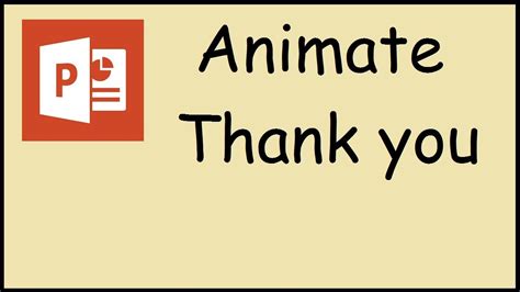 Thank You Moving Animation For Powerpoint Powerpoint Animated