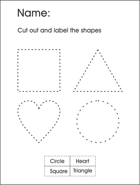 7 Best Images Of Cutting Shapes Printables Kindergarten Printable Dr