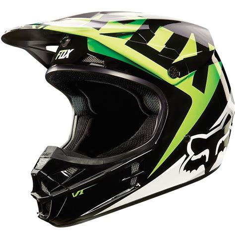 Fox Racing V1 Race Mx Snell Helmet Kawasaki Green Large Motocross