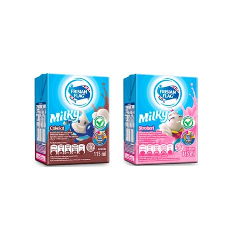 Jual Frisian Flag Susu UHT Milky Strawberry 115 ML Frisian Flag Susu