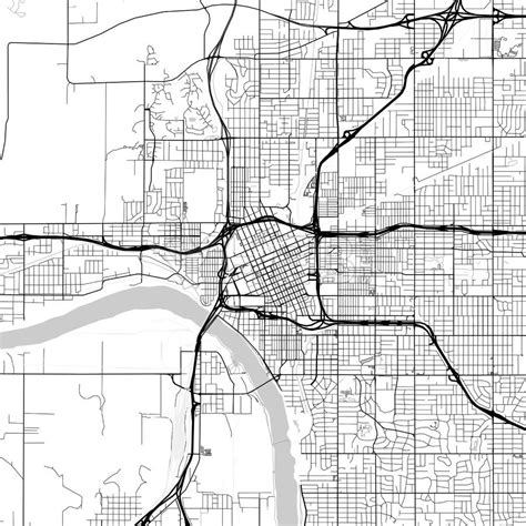 Map Of Tulsa Oklahoma Hebstreits Sketches Tulsa Map Tulsa Oklahoma