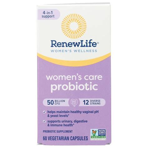 Renew Life Ultimate Flora Womens Vaginal Probiotic 50 Billion Cfu 60 Veg Caps Swanson Health