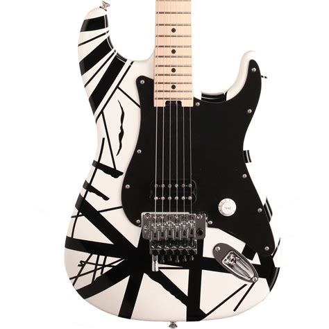 Evh Striped Series White With Black Stripes At Gear4music