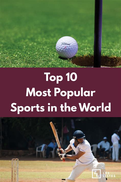 Check Out Below For The List Of The Top 10 Most Popular Sports In The