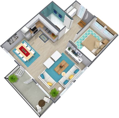Hopefully these photos give some sense. 1 Bedroom Apartment Floor Plan | RoomSketcher