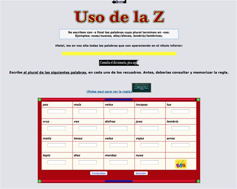 Ortografía De La Letra Z En Palabras Terminadas En Ces Recurso