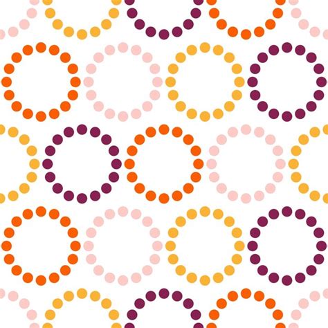 Premium Vector Seamless Pattern With Colorful Rings Circles