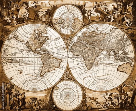 "Mappemonde ancienne" photo libre de droits sur la banque d'images