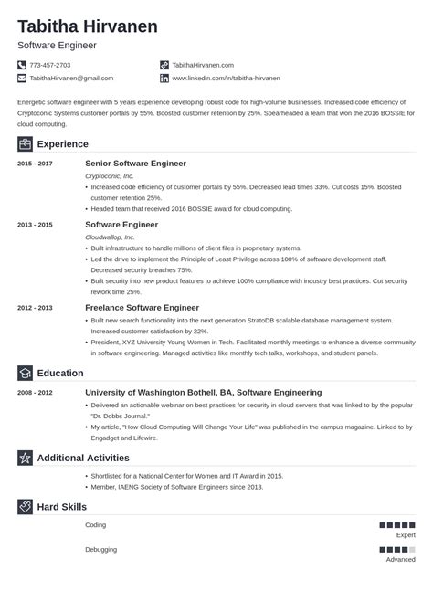 Filled with detailed examples for each section, tips for. Software Engineer Resume Template | louiesportsmouth.com