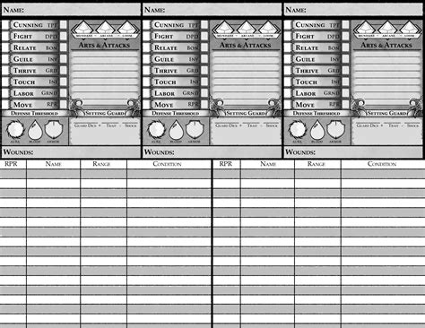 Rpg Character Sheet Character Sheet Game Master