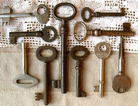 Sale Old Keys Genuine Vintage Keys 10 Antique Skeleton