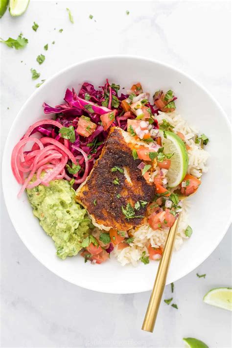 Easy Baja Fish Taco Rice Bowls Story Telling Co