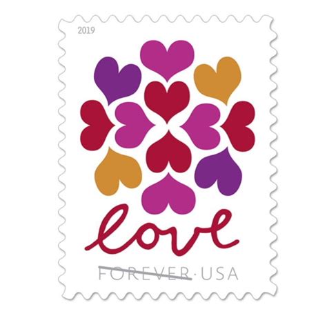 Usps Hearts Blossom Love Forever Stamps Wedding Celebration