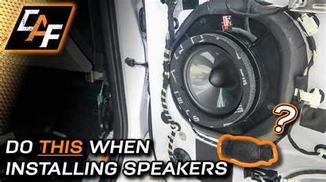 Installing Speakers These Techniques Make A Big Difference Youtube
