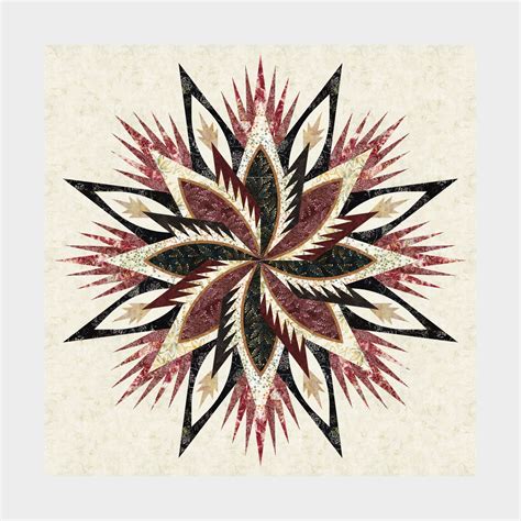 Star Of Fire Wall And Queen Expansion Quilt Patterns Marketplace