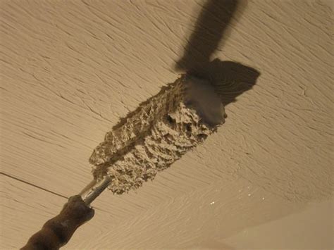 A metal panel for ceiling should be applied in an area where there are others metal element existed. rolling drywall mud with paint roller | Textured paint ...