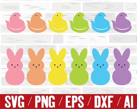 Marshmallow Bunny Svg Quote Peeps Spring Easter Quote Svg Files For